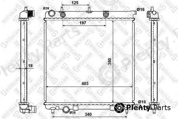  STELLOX part 10-25186-SX (1025186SX) Radiator, engine cooling