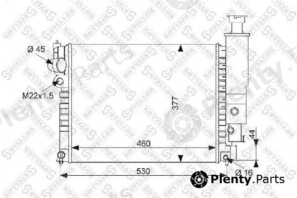  STELLOX part 10-25227-SX (1025227SX) Radiator, engine cooling