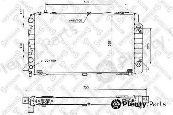  STELLOX part 10-25248-SX (1025248SX) Radiator, engine cooling