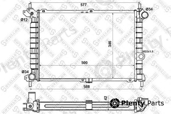  STELLOX part 10-25259-SX (1025259SX) Radiator, engine cooling