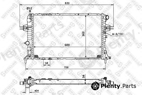  STELLOX part 10-25265-SX (1025265SX) Radiator, engine cooling