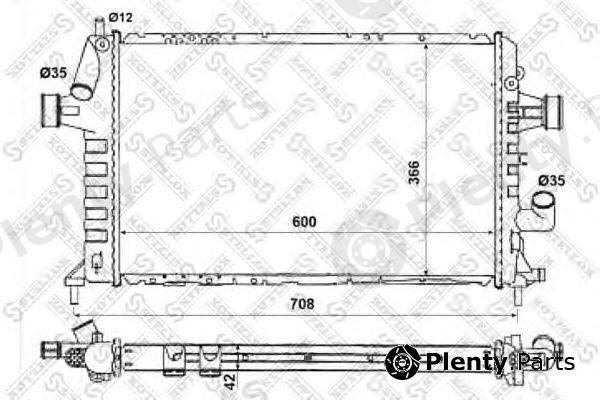 STELLOX part 10-25267-SX (1025267SX) Radiator, engine cooling