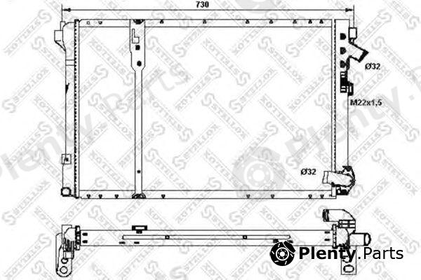  STELLOX part 10-25273-SX (1025273SX) Radiator, engine cooling