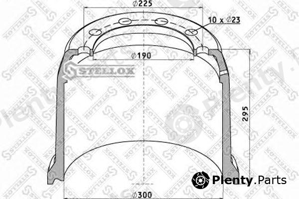  STELLOX part 85-00001-SX (8500001SX) Brake Drum