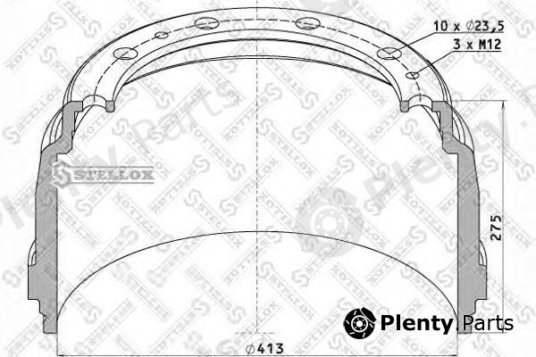  STELLOX part 85-00028-SX (8500028SX) Brake Drum