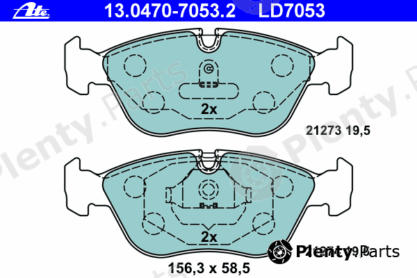 ATE part 13.0470-7053.2 (13047070532) Brake Pad Set, disc brake