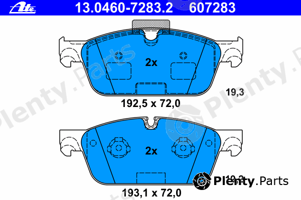  ATE part 13046072832 Brake Pad Set, disc brake
