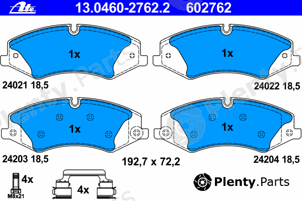  ATE part 13.0460-2762.2 (13046027622) Brake Pad Set, disc brake