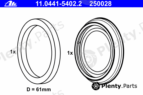  ATE part 11.0441-5402.2 (11044154022) Gasket Set, brake caliper