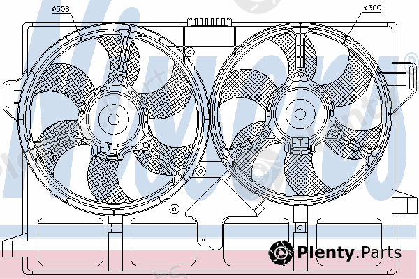  NISSENS part 85440 Fan, radiator