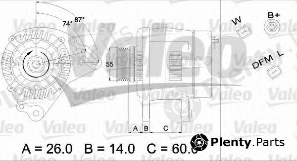  VALEO part 437172 Alternator