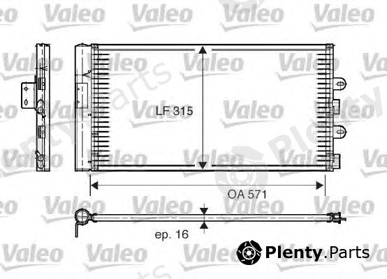  VALEO part 817703 Condenser, air conditioning