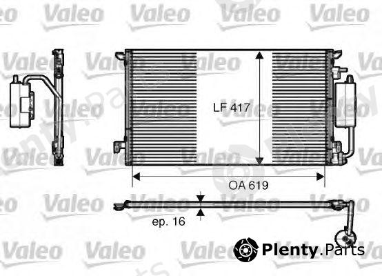  VALEO part 817809 Condenser, air conditioning