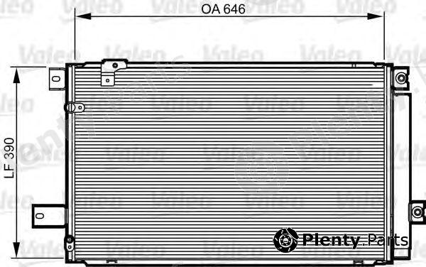  VALEO part 814213 Condenser, air conditioning
