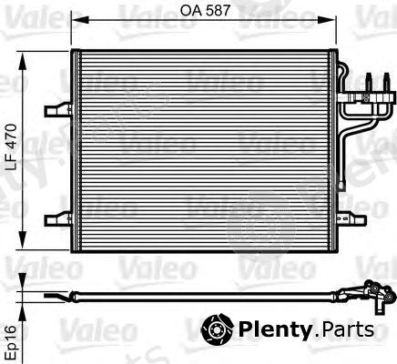  VALEO part 814185 Condenser, air conditioning