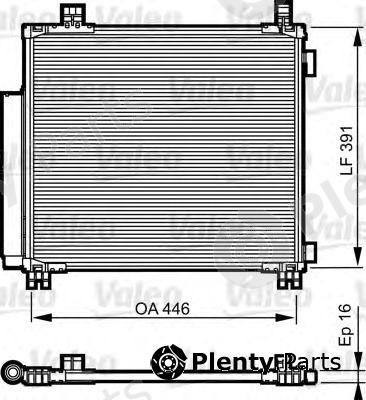  VALEO part 814220 Condenser, air conditioning