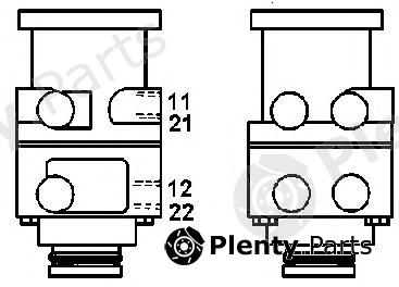  WABCO part 4613150420 Brake Valve, service brake