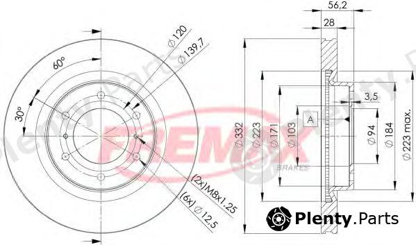  FREMAX part BD-7113 (BD7113) Brake Disc