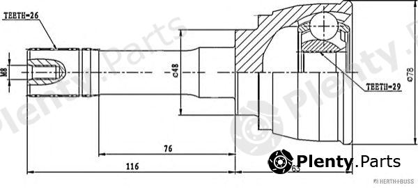  HERTH+BUSS JAKOPARTS part J2828012 Joint Kit, drive shaft