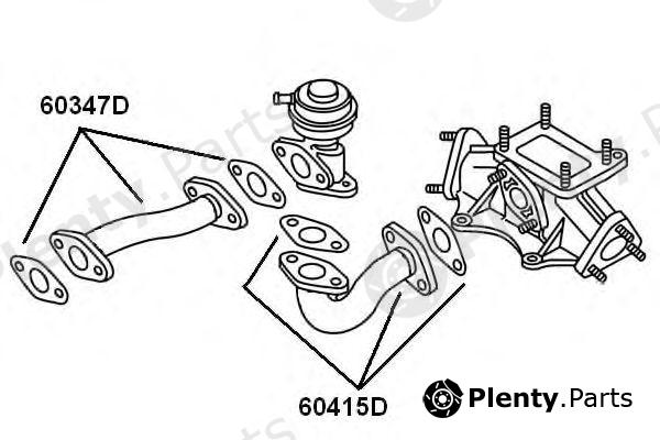  WAHLER part 60415D Pipe, EGR valve