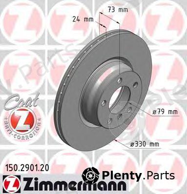  ZIMMERMANN part 150.2901.20 (150290120) Brake Disc