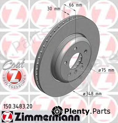  ZIMMERMANN part 150.3483.20 (150348320) Brake Disc