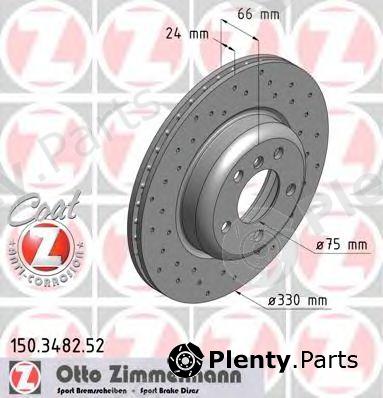  ZIMMERMANN part 150.3482.52 (150348252) Brake Disc