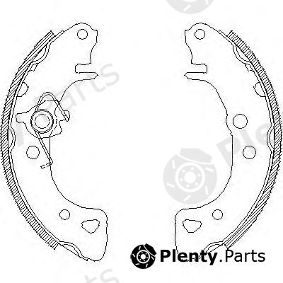  ROADHOUSE part 412600 Brake Shoe Set
