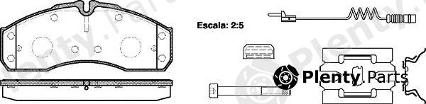  REMSA part 065122 Brake Pad Set, disc brake