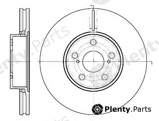  REMSA part 688710 Brake Disc