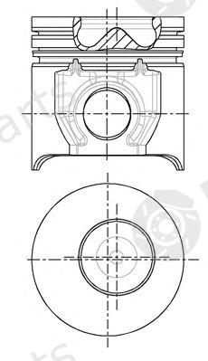 NÜRAL part 87-123700-00 (8712370000) Piston