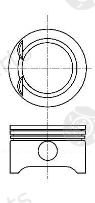  NÜRAL part 87-102700-00 (8710270000) Piston