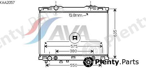  AVA QUALITY COOLING part KAA2057 Radiator, engine cooling