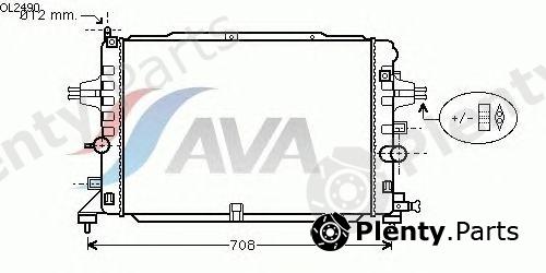 AVA QUALITY COOLING part OL2490 Radiator, engine cooling