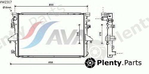  AVA QUALITY COOLING part VW2317 Radiator, engine cooling