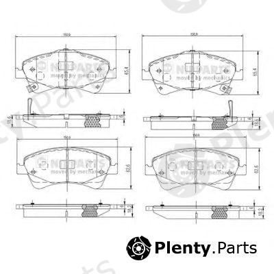  NIPPARTS part N3602133 Brake Pad Set, disc brake
