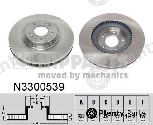  NIPPARTS part N3300539 Brake Disc