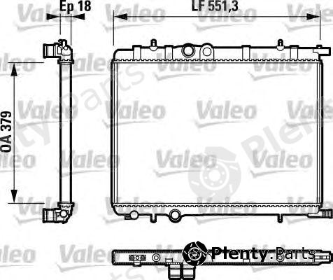  VALEO part 732887 Radiator, engine cooling