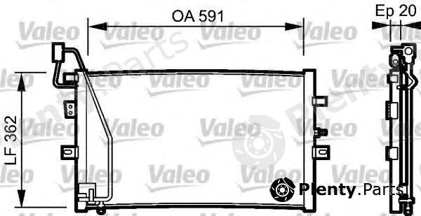  VALEO part 814000 Condenser, air conditioning