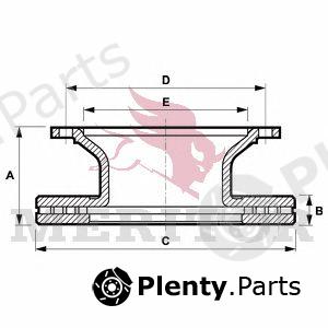 Genuine MERITOR (ROR) part MBR5074 Brake Disc