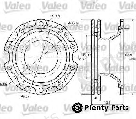  VALEO part 187086 Brake Disc
