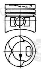  KOLBENSCHMIDT part 93255600 Piston