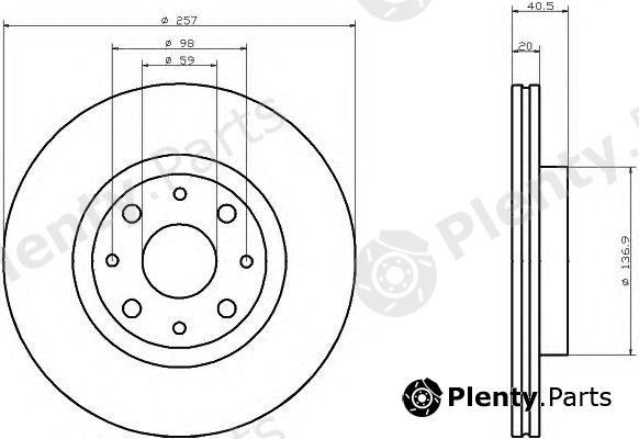  TEXTAR part 92068503 Brake Disc