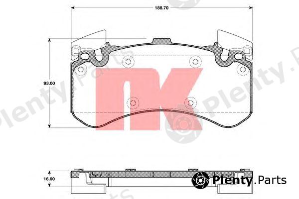  NK part 2247108 Brake Pad Set, disc brake