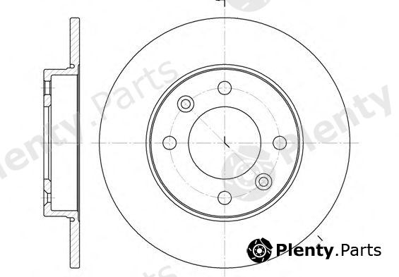  REMSA part 663000 Brake Disc