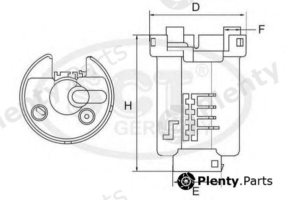  SCT Germany part ST492 Fuel filter