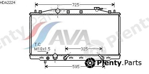  AVA QUALITY COOLING part HDA2224 Radiator, engine cooling