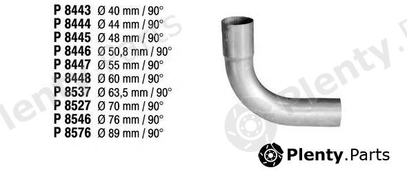  FENNO part P8446 Exhaust Pipe, universal