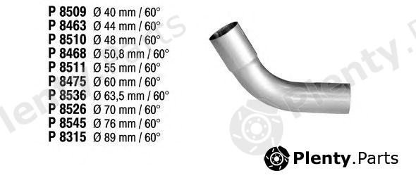  FENNO part P8468 Exhaust Pipe, universal
