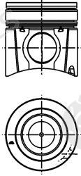  KOLBENSCHMIDT part 40317600 Piston